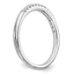 14K White Gold Lab Grown Diamond VS/SI+ G+ Wedding Band Ring