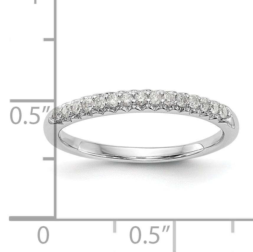 14K White Gold Lab Grown Diamond VS/SI+ G+ Wedding Band Ring