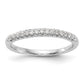 14K White Gold Lab Grown Diamond VS/SI+ G+ Wedding Band Ring