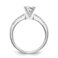 14K White Gold Lab Grown Diamond VS/SI+ G+ Peg Semi-mount Engagement Ring