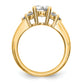 14k Yellow Gold 3/4 Ct. Lab Grown Diamond VS/SI+ G+ 1 1/4 Ct. Center Round Channel Set Shared Prong Engagement Ring