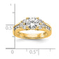 14k Yellow Gold 3/4 Ct. Lab Grown Diamond VS/SI+ G+ 1 1/4 Ct. Center Round Semi Mount Channel Set Shared Prong Engagement Ring