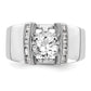 14k White Gold 1/4 Ct. Lab Grown Diamond VS/SI+ G+ Peg Set Engagement Ring