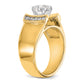 14k Yellow Gold 1/4 Ct. Lab Grown Diamond VS/SI+ G+ Peg Set Engagement Ring