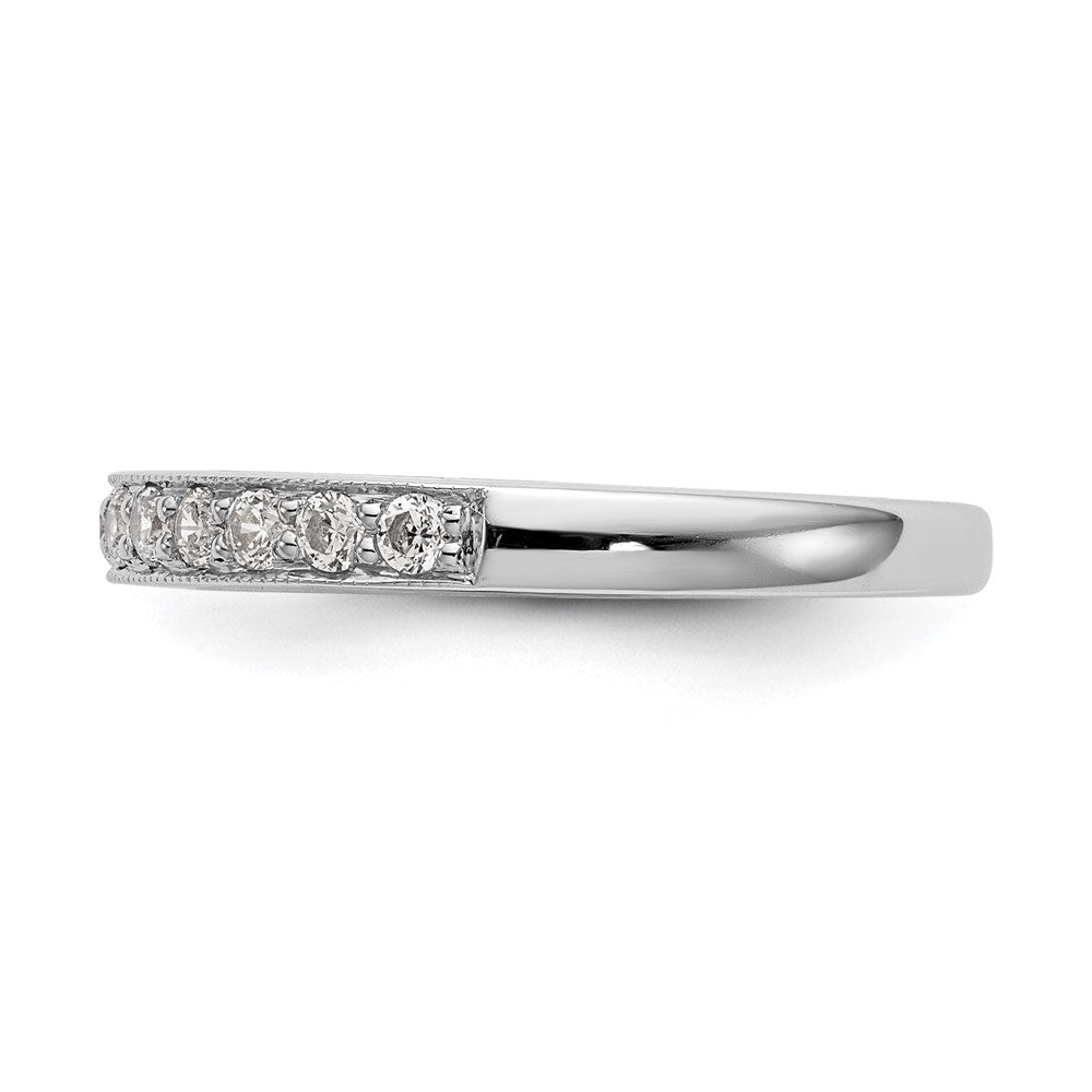 14k White Gold 1/3 Ct. Lab Grown Diamond VS/SI+ G+ Complete Wedding Band