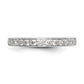 14k White Gold 1/3 Ct. Lab Grown Diamond VS/SI+ G+ Complete Wedding Band