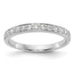 14k White Gold 1/3 Ct. Lab Grown Diamond VS/SI+ G+ Wedding Band Ring