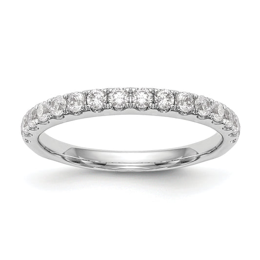 14K White Gold Lab Grown Diamond VS/SI+ G+ Wedding Band Ring