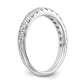 14k White Gold 3/4 Ct. Lab Grown Diamond VS/SI+ G+ Complete Wedding Band