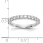 14k White Gold 3/4 Ct. Lab Grown Diamond VS/SI+ G+ Wedding Band Ring