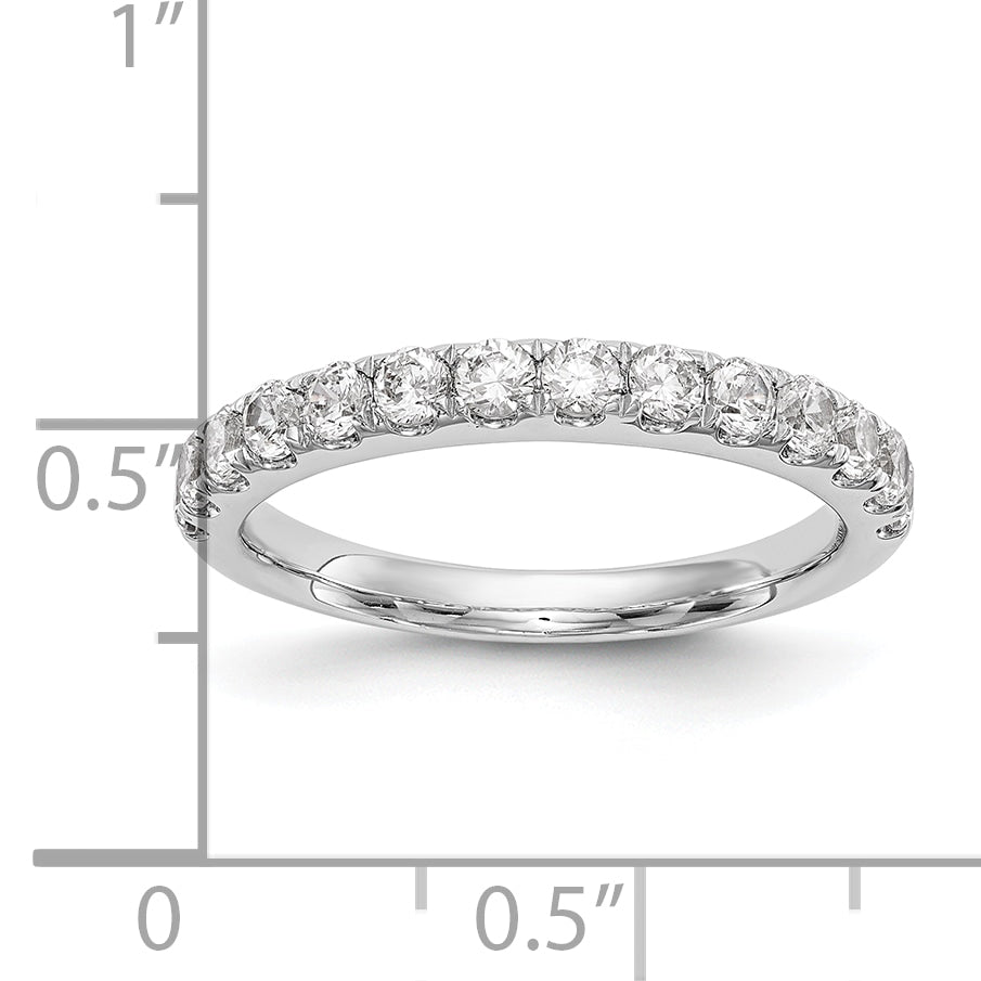 14k White Gold 3/4 Ct. Lab Grown Diamond VS/SI+ G+ Wedding Band Ring