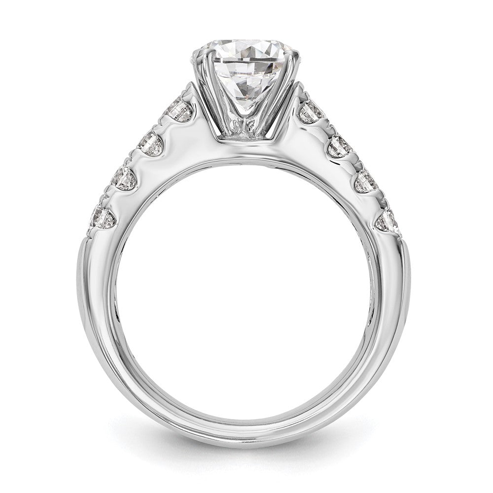 14k White Gold 1 3/8 Ct. Lab Grown Diamond VS/SI+ G+ Semi-Mount Peg Set Engagement Ring