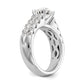 14k White Gold 1 3/8 Ct. Lab Grown Diamond VS/SI+ G+ Semi-Mount Peg Set Engagement Ring