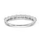 14k White Gold 3/4 Ct. Lab Grown Diamond VS/SI+ G+ Wedding Band Ring