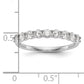 14k White Gold 3/4 Ct. Lab Grown Diamond VS/SI+ G+ Wedding Band Ring