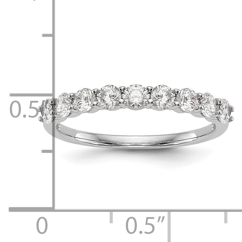 14k White Gold 3/4 Ct. Lab Grown Diamond VS/SI+ G+ Wedding Band Ring