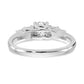 14k White Gold 3/8 Ct. Lab Grown Diamond VS/SI+ G+ Complete Wedding Band