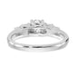 14k White Gold 3/8 Ct. Lab Grown Diamond VS/SI+ G+ Wedding Band Ring