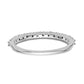 14k White Gold 3/8 Ct. Lab Grown Diamond VS/SI+ G+ Complete Wedding Band