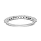 14k White Gold 3/8 Ct. Lab Grown Diamond VS/SI+ G+ Wedding Band Ring