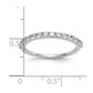 14k White Gold 3/8 Ct. Lab Grown Diamond VS/SI+ G+ Complete Wedding Band