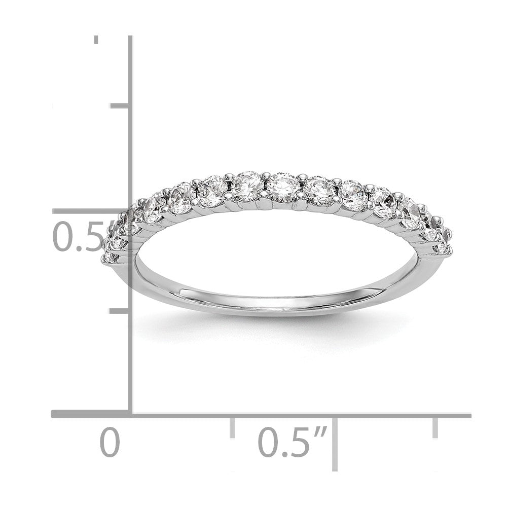 14k White Gold 3/8 Ct. Lab Grown Diamond VS/SI+ G+ Complete Wedding Band