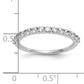 14k White Gold 3/8 Ct. Lab Grown Diamond VS/SI+ G+ Wedding Band Ring