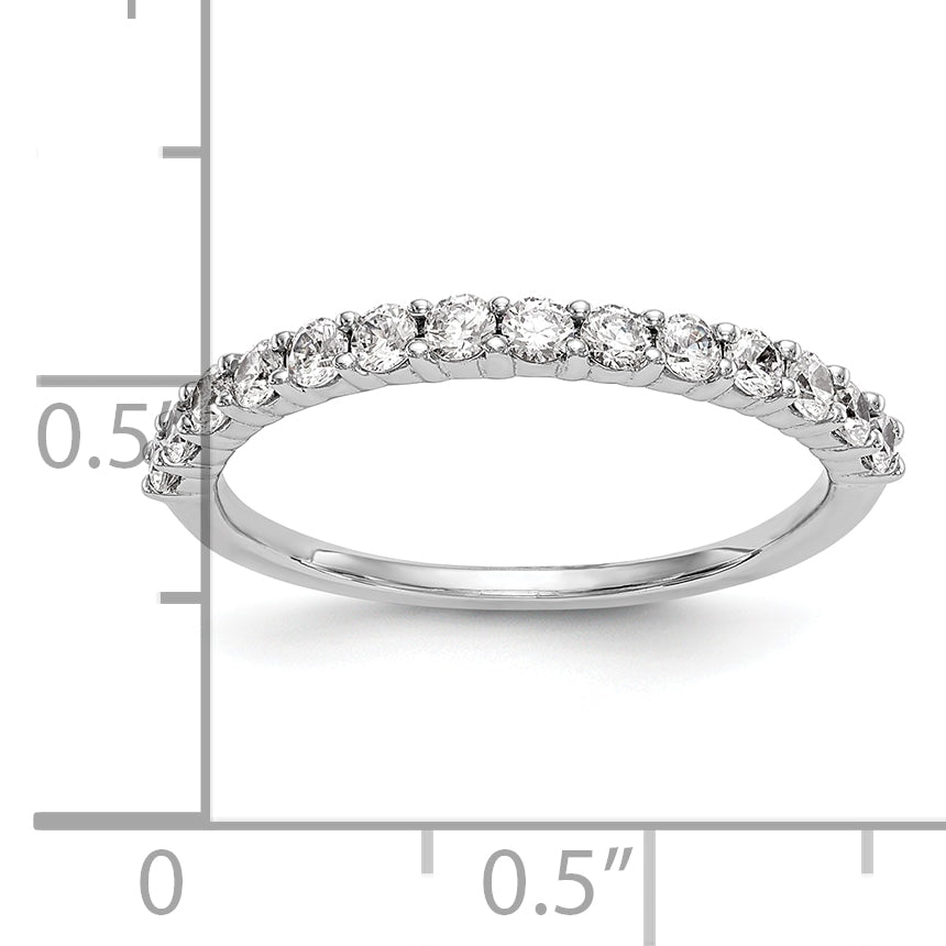 14k White Gold 3/8 Ct. Lab Grown Diamond VS/SI+ G+ Wedding Band Ring