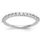 14k White Gold 3/8 Ct. Lab Grown Diamond VS/SI+ G+ Wedding Band Ring