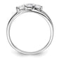 14k White Gold 1/2 Ct. Lab Grown Diamond VS/SI+ G+ Complete Three Stone Engagement Ring