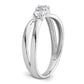 14k White Gold 1/2 Ct. Lab Grown Diamond VS/SI+ G+ Complete Three Stone Engagement Ring