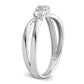 14k White Gold 1/2 Ct. Lab Grown Diamond VS/SI+ G+ Three Stone Engagement Ring