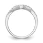 14k White Gold 1/3 Ct. Lab Grown Diamond VS/SI+ G+ Wedding Band Ring