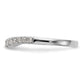 14k White Gold 1/3 Ct. Lab Grown Diamond VS/SI+ G+ Wedding Band Ring