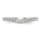 14k White Gold 1/3 Ct. Lab Grown Diamond VS/SI+ G+ Wedding Band Ring