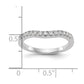 14k White Gold 1/3 Ct. Lab Grown Diamond VS/SI+ G+ Complete Size 7 Wedding Band