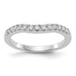 14k White Gold 1/3 Ct. Lab Grown Diamond VS/SI+ G+ Wedding Band Ring