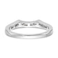 14k White Gold 1/5 Ct. Lab Grown Diamond VS/SI+ G+ Complete Wedding Band