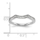 14k White Gold 1/5 Ct. Lab Grown Diamond VS/SI+ G+ Complete Wedding Band