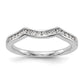 14k White Gold 1/5 Ct. Lab Grown Diamond VS/SI+ G+ Complete Wedding Band