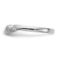 14k White Gold 1/8 Ct. Lab Grown Diamond VS/SI+ G+ Complete Wedding Band