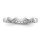 14k White Gold 1/8 Ct. Lab Grown Diamond VS/SI+ G+ Complete Wedding Band