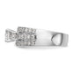 14K White Gold Lab Grown Diamond VS/SI FGH 3-Stone Engagement Ring