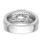 14K White Gold Lab Grown Diamond VS/SI FGH 3-Stone Engagement Ring