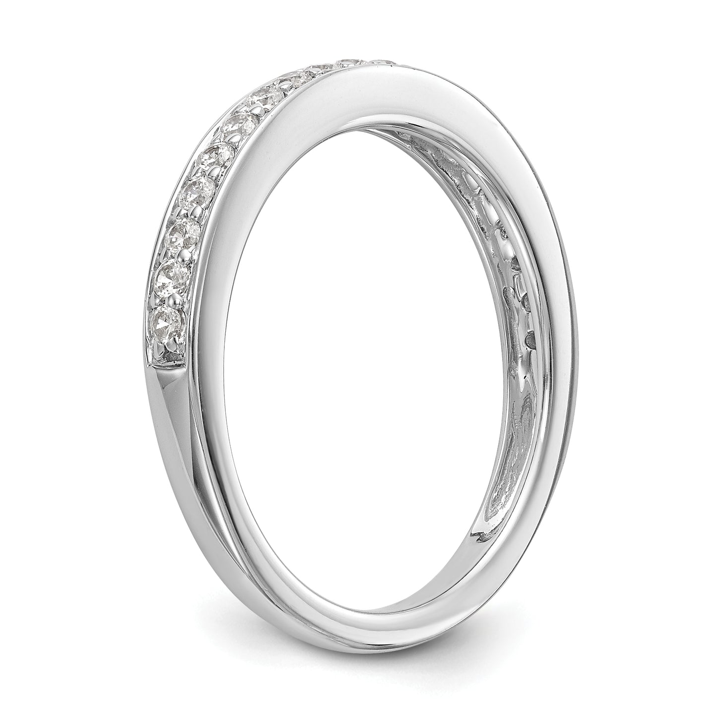 14K White Gold Lab Grown VS/SI+ G+ Diamond Wedding Band Ring