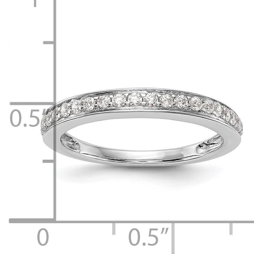 14K White Gold Lab Grown VS/SI+ G+ Diamond Wedding Band Ring