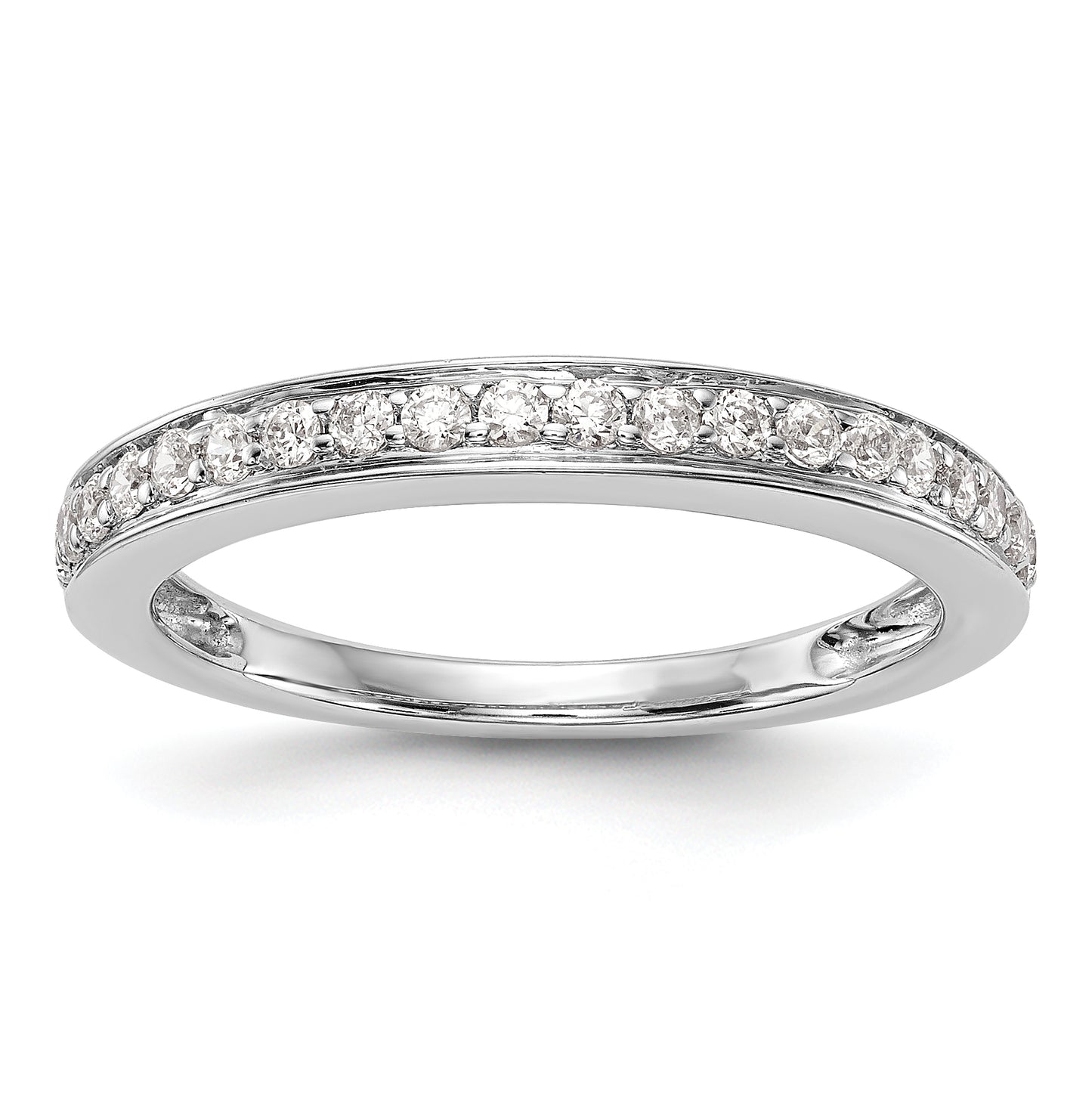 14K White Gold Lab Grown VS/SI+ G+ Diamond Wedding Band Ring