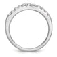 14k White Gold 1/3 Ct. Lab Grown Diamond VS/SI+ G+ Wedding Band Ring