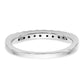 14k White Gold 1/3 Ct. Lab Grown Diamond VS/SI+ G+ Wedding Band Ring