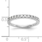 14k White Gold 1/3 Ct. Lab Grown Diamond VS/SI+ G+ Wedding Band Ring